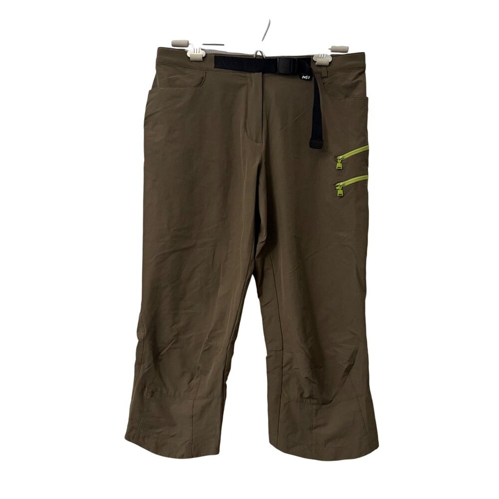 Millet Hiking Outdoor Drynamic Transfer Series Olive Green Crop Pants Mens Large